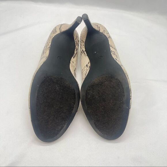 Snake Skin Print Stiletto Heel Pumps size 8 - Picture 5 of 6